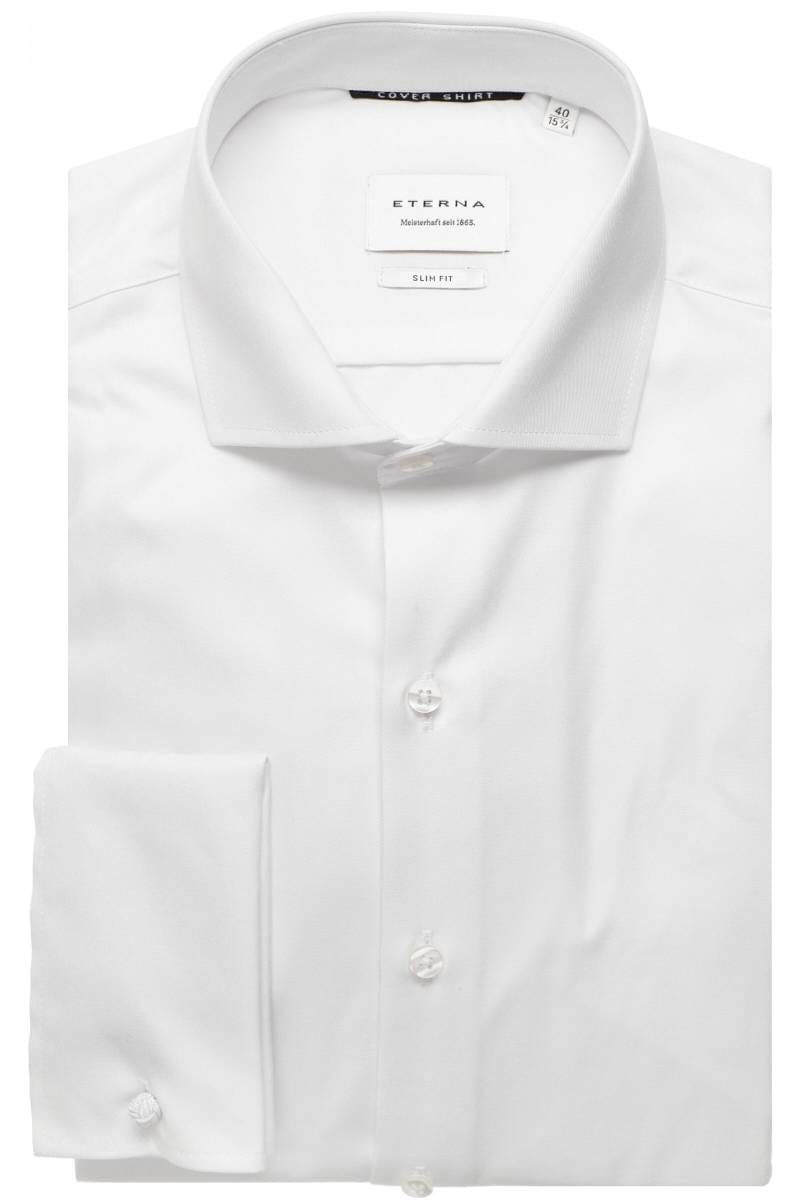 ETERNA Cover Shirt Slim Fit Hemd weiss, Einfarbig