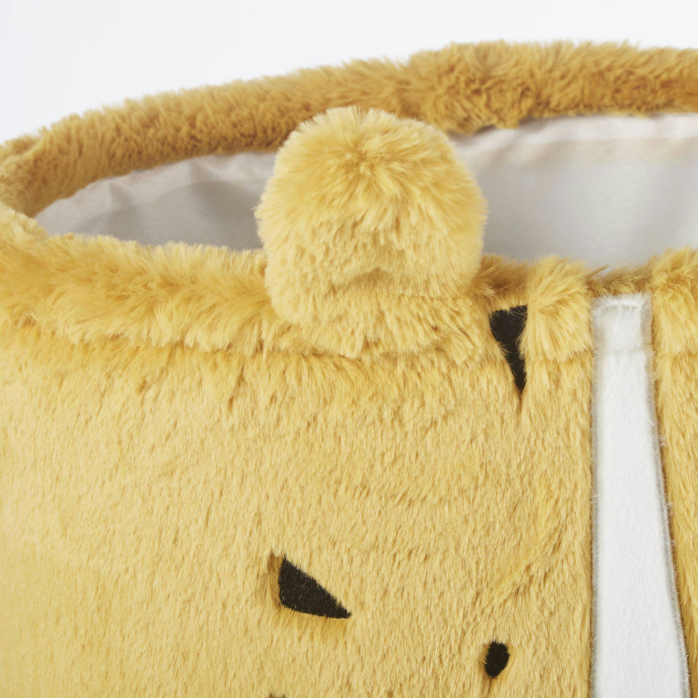 MINI JUNGLE - Sac de rangement enfant tigre imitation fourrure orange