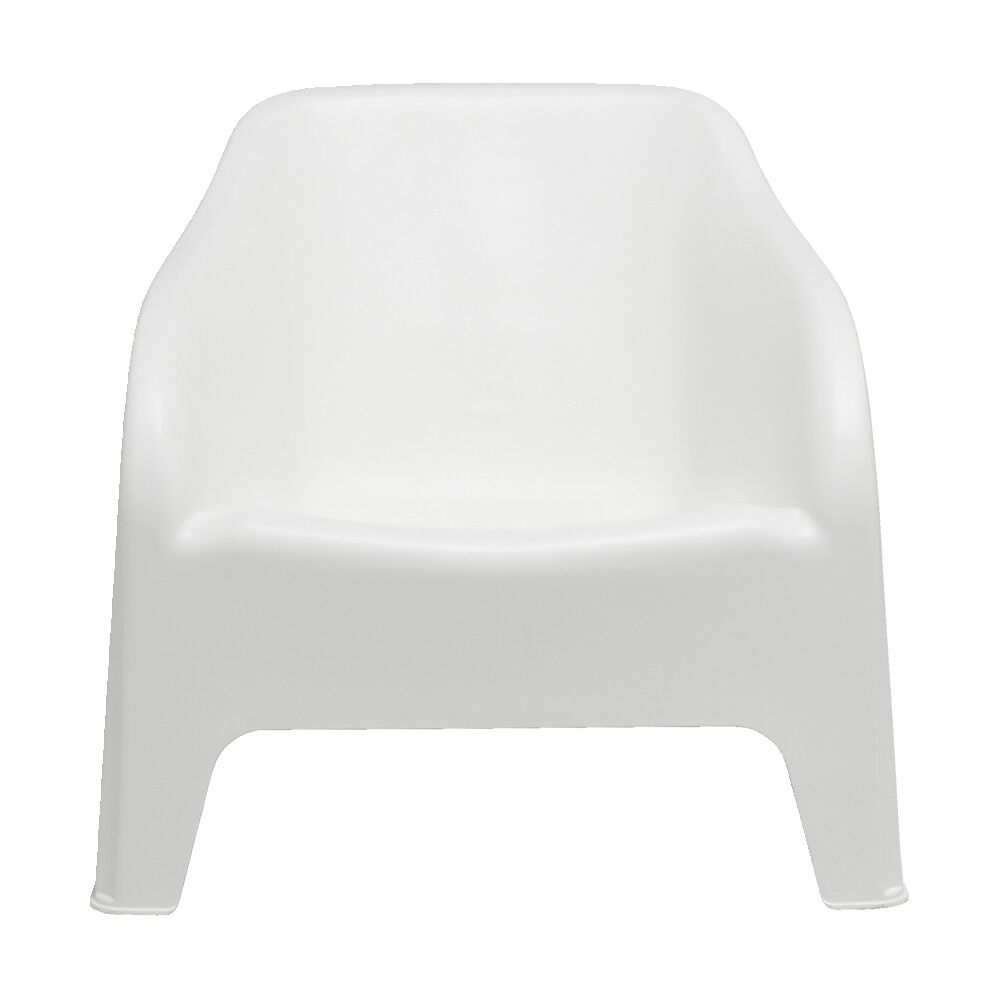 Fauteuil de jardin Gary plastique blanc 80xP77xH70cm