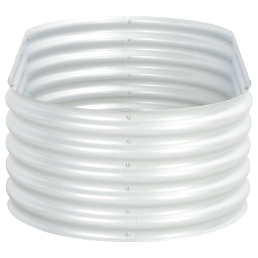 NNEVL Garden Raised Bed 160x80x44 cm Galvanised Steel Silver