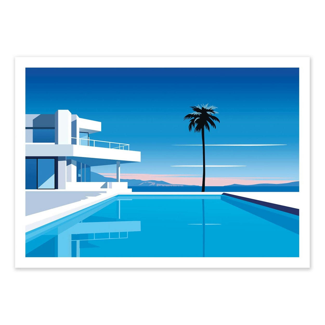 VISTAS STUDIO - SWIMMING POOL - VISTAS STUDIO - Affiche d'art 50 x 70 cm