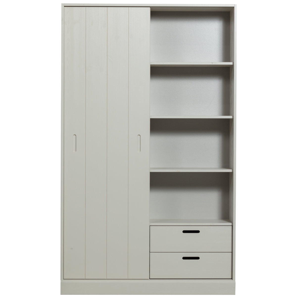 WOOOD schuifdeurkast Mila - Grenen - Dust - 200x120x42