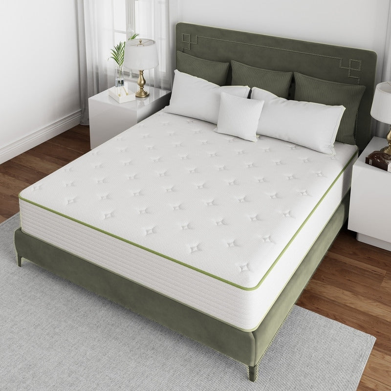 SweDrea 12 Gel Hybrid Memory Foam Mattress with Cooling Comfort and Certified Quality