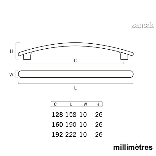 6 Un. poignées de meuble en 128MM fer vieilli cuisine porte tiroir armoire