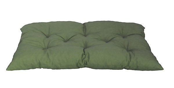 Coussin palette déperlant uni vert kaki L.120 x l.80 cm Easy for life