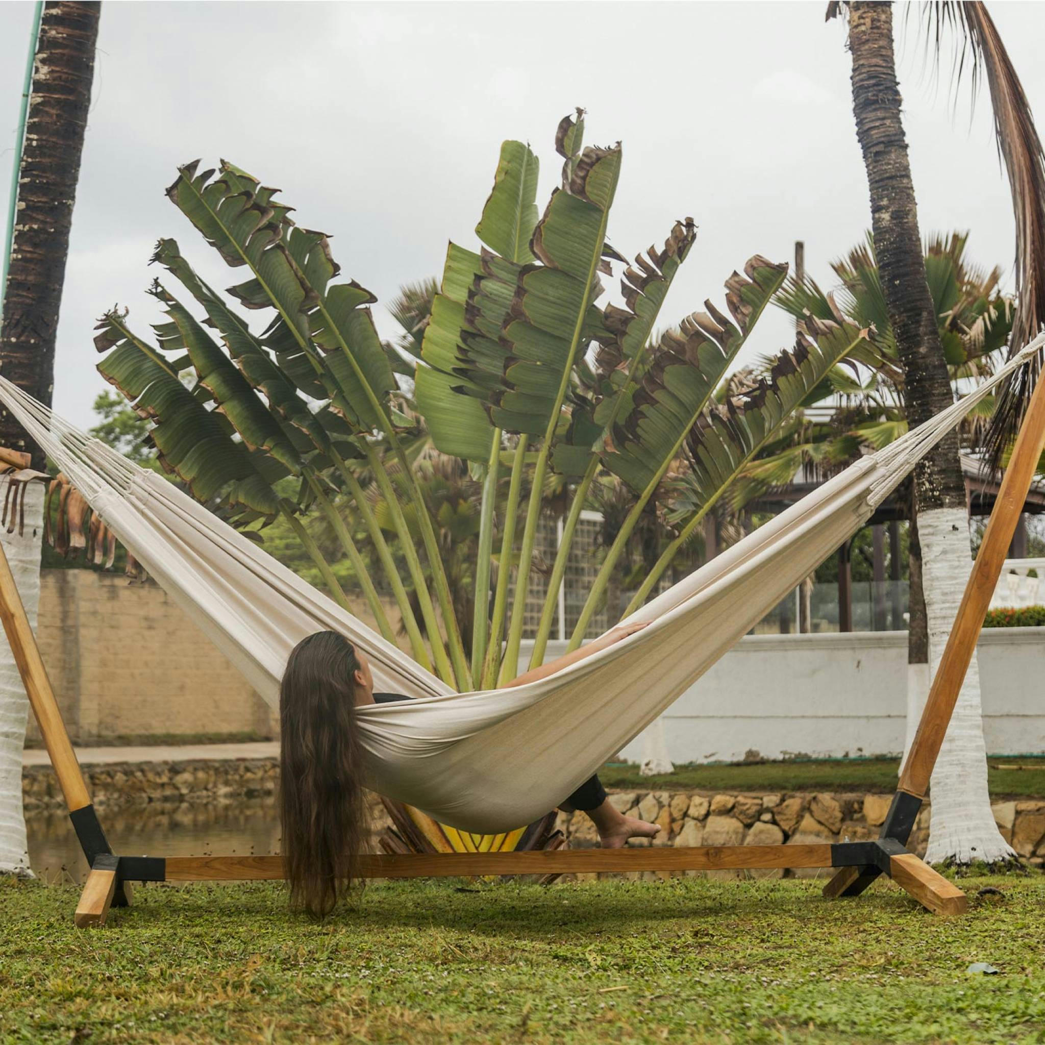 MEDELLIN 240 - Toile de hamac écru, 240x160cm 100% polycoton