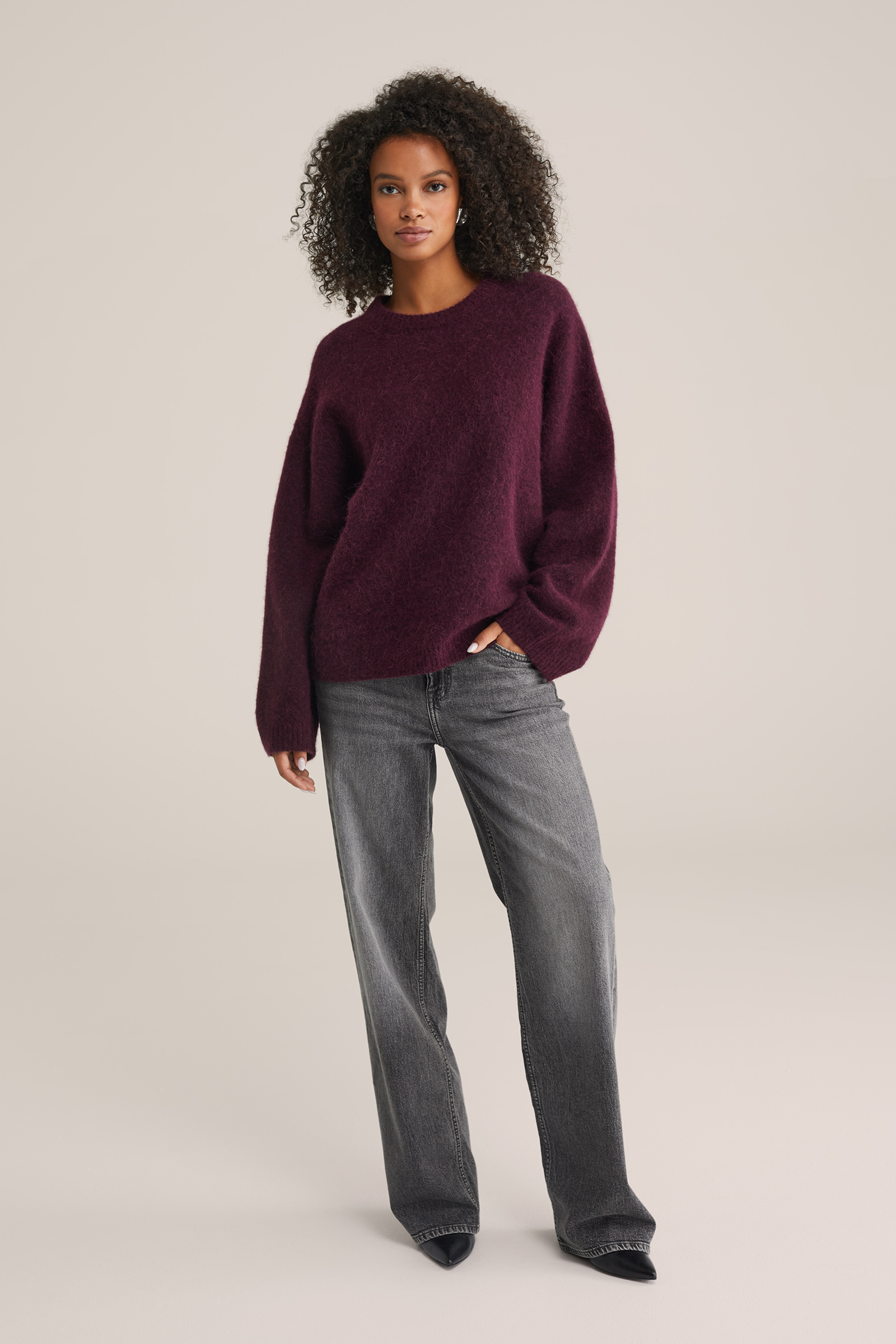 Dames Premium fijngebreide trui