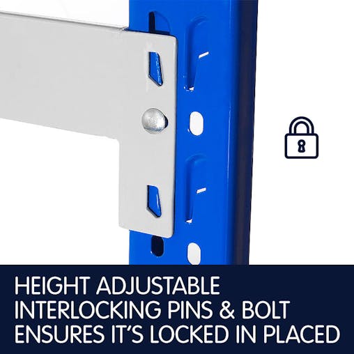 NNEDPE 4-Bay shelving 4m-wide 400kg