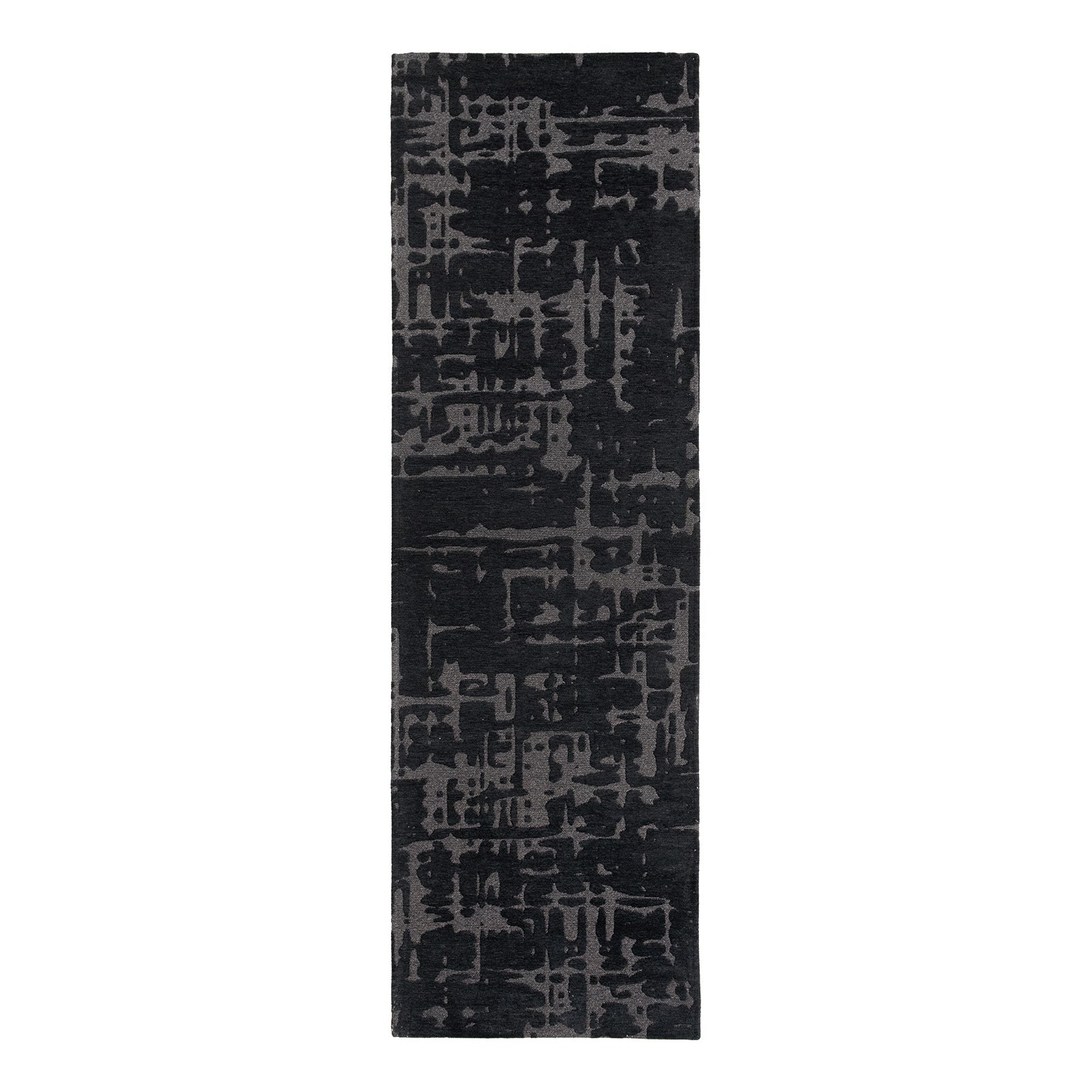 Ecorugs vloerkleed Black Water - zwart - 80x250cm