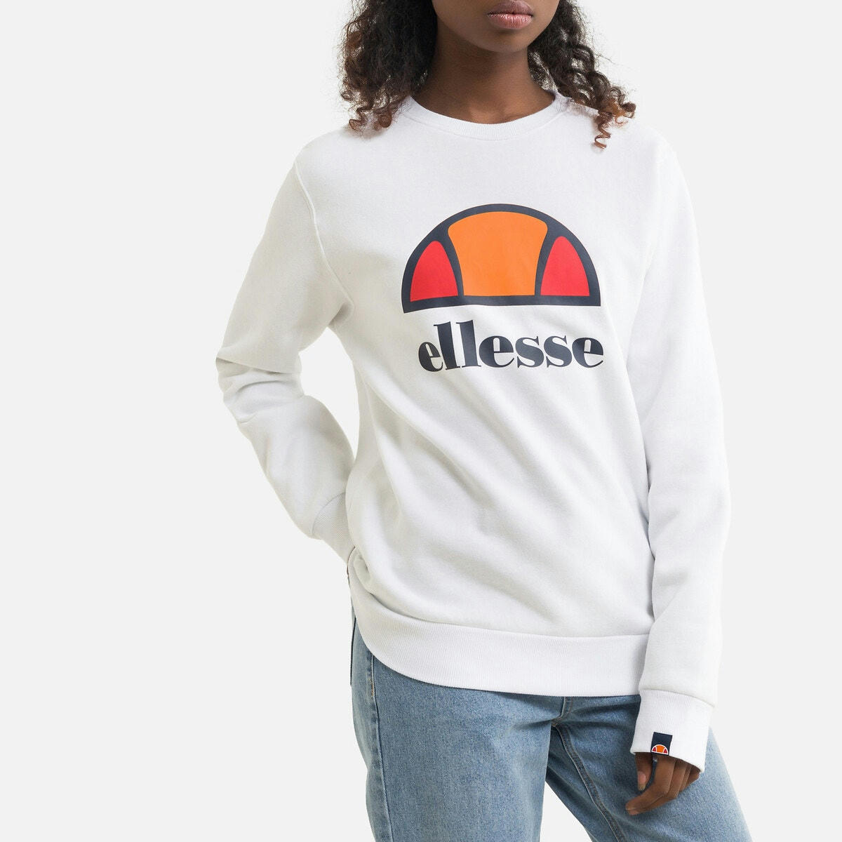 Sweat col rond, logo