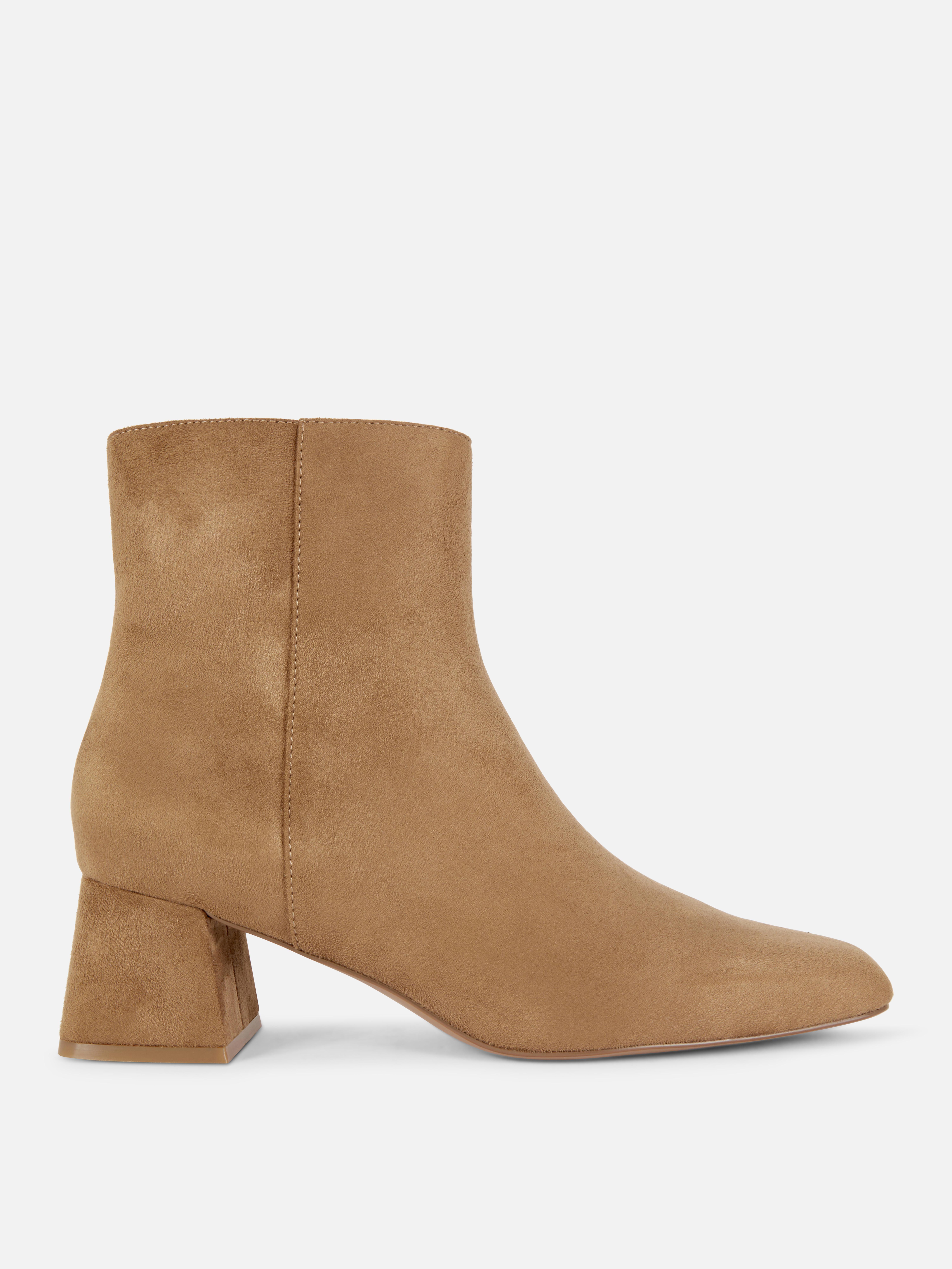 Block Heel Ankle Boots