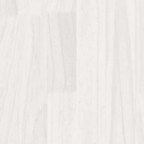 NNEVL Bedside Cabinet White 40x31x50 cm Solid Pinewood