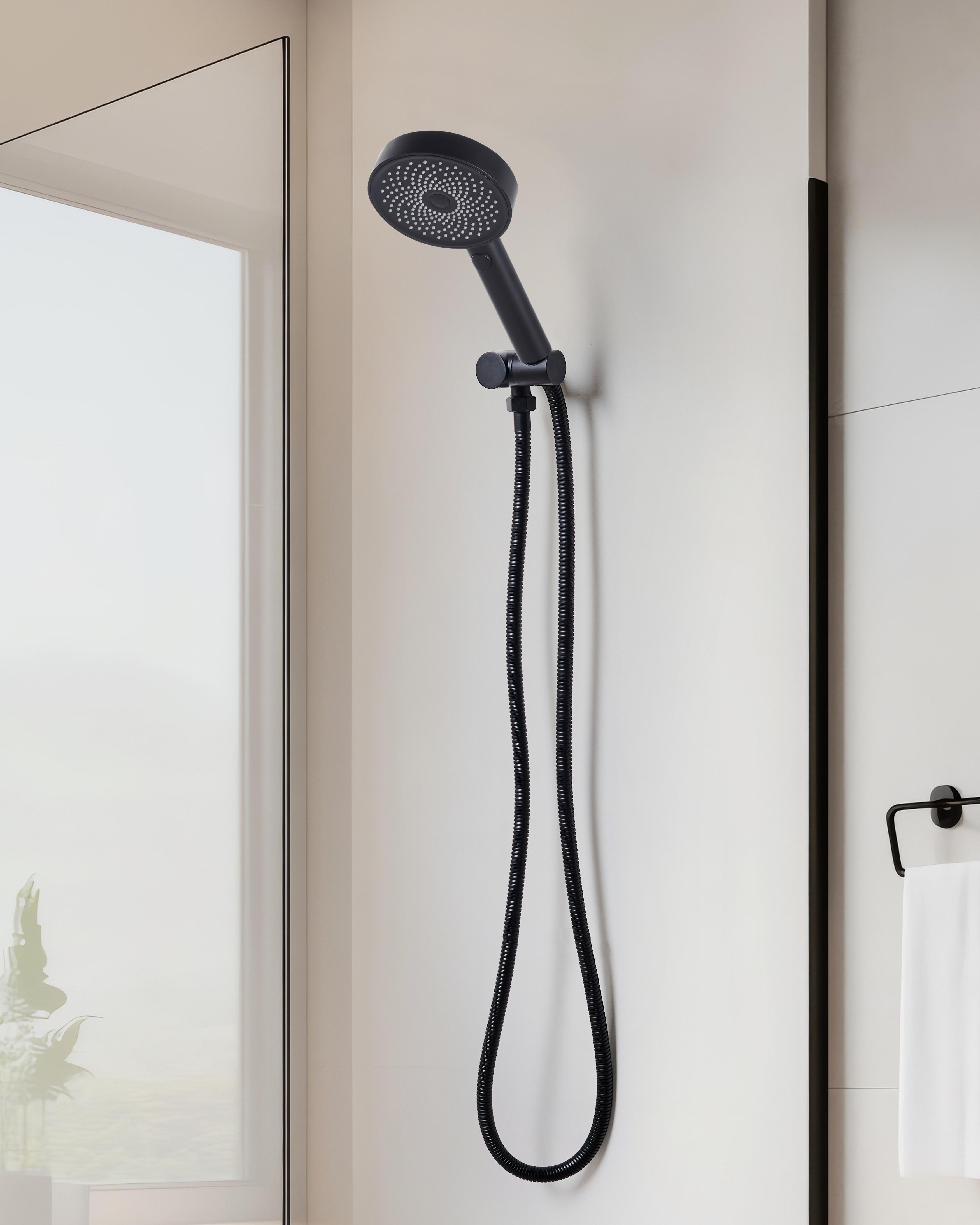 Shower Head and Hose Kit UYUCA 4-function Black