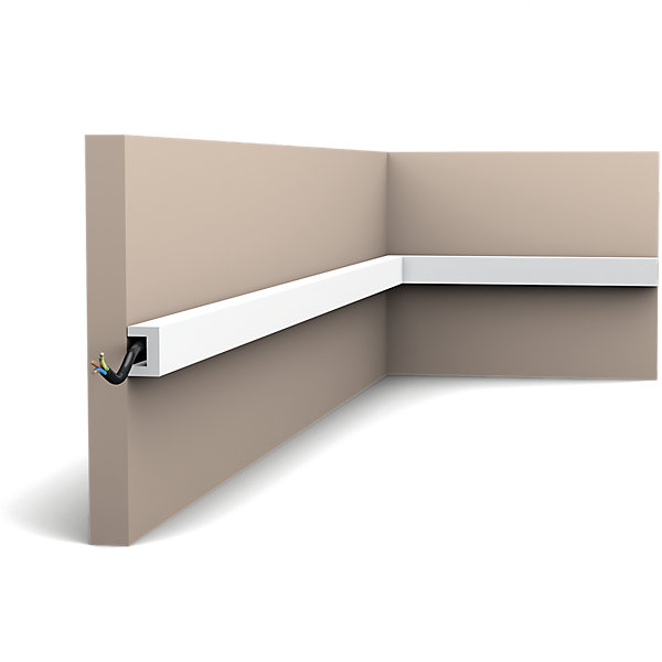CX190 Corniche plafond pour éclairage indirect Orac Decor - 2x3x200cm (h x p x L) - moulure décorative polymère Carton complet