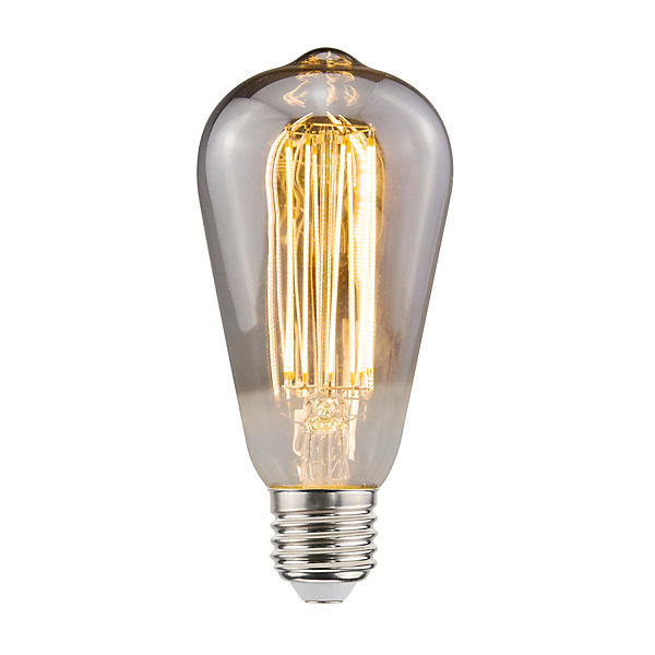 Ampoule LED E27 st64 à filament linéaire fumé blanc chaud Jacobsen