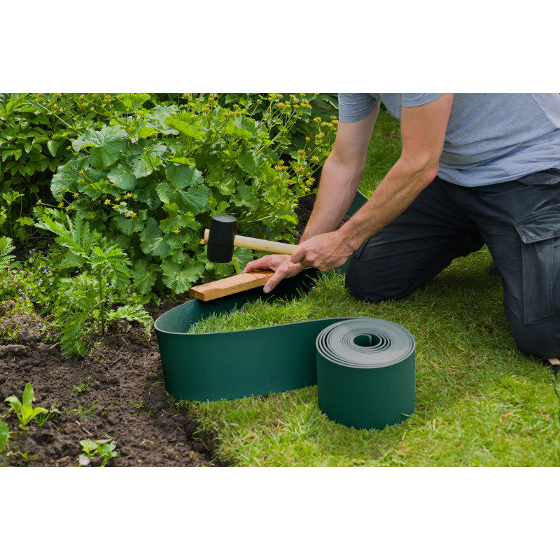 Bordure flexible verte 1000 x 15 x 0,3 cm