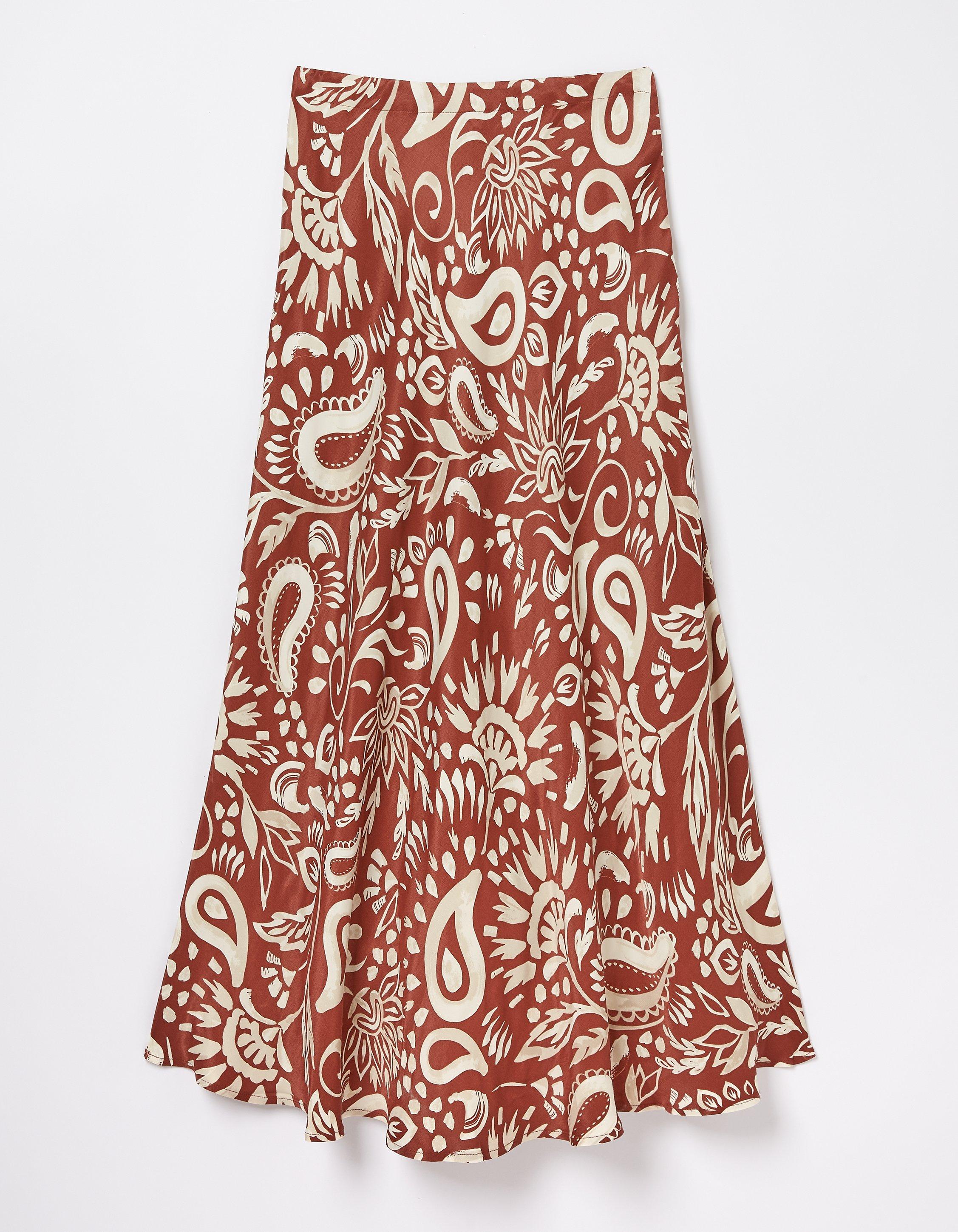 Pat Watercolour Midi Skirt