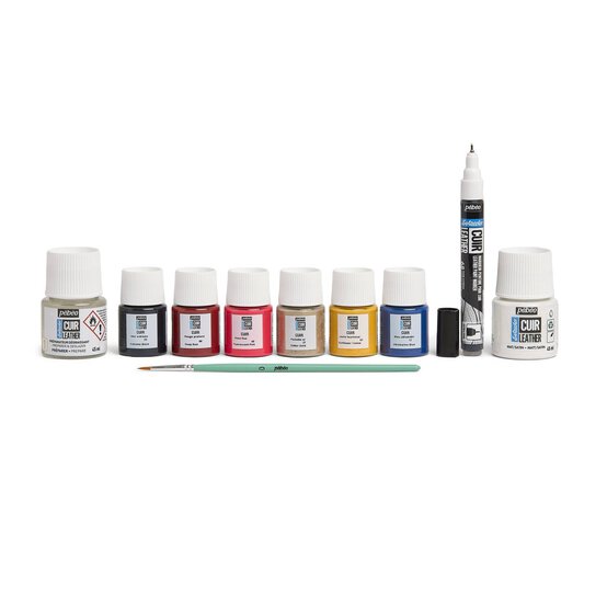 Pebeo Setacolor Leather Paint Selection Box