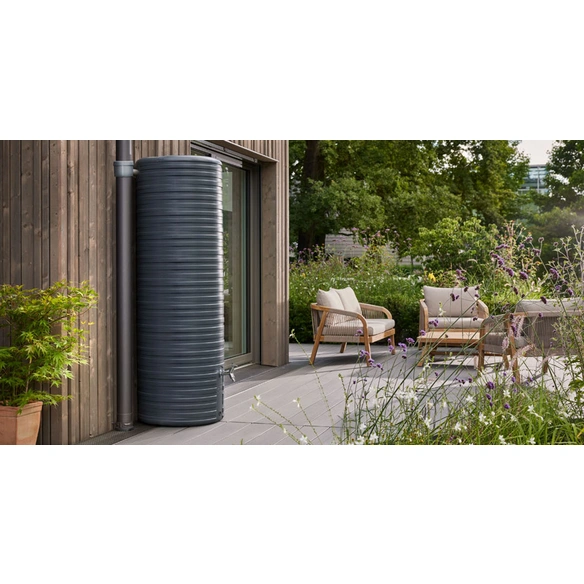 Regentonne, »Nordic«, 500 l, dunkelgrau