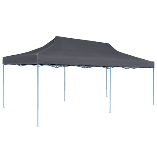NNEVL Folding Pop-up Partytent with Sidewalls 3x6 m Anthracite