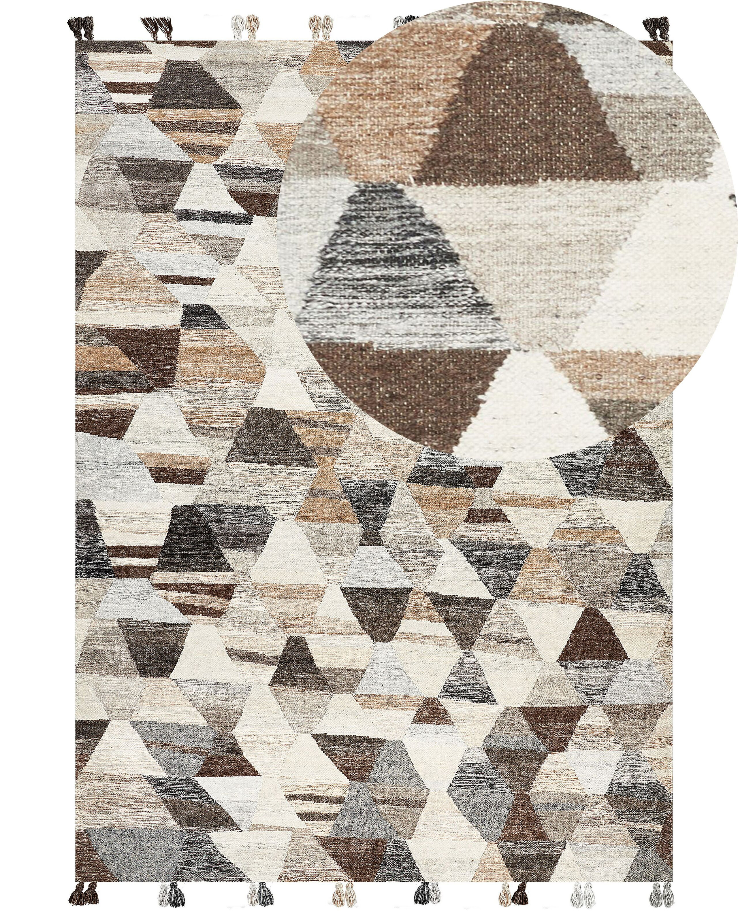 Dywan kilim ręcznie robiony 200 x 300 cm wielokolorowy