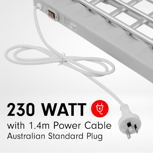 NNEDPE Heated Towel Clothes Rack Dryer Warmer Bathroom Air Warmer 230W