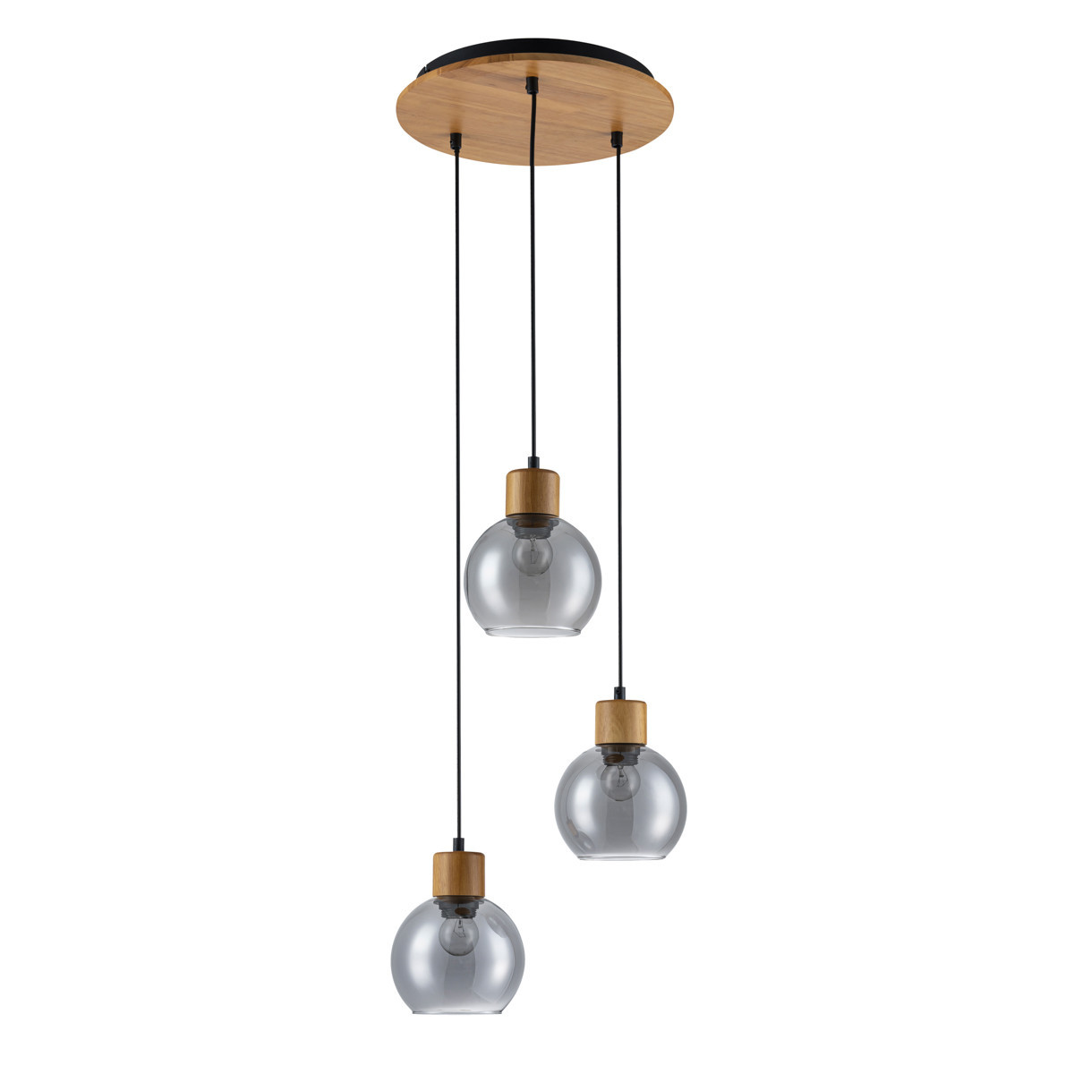 Lampa wisząca brązowa VELMA 3xE27x40W wym: 150x32x32 cm Italux