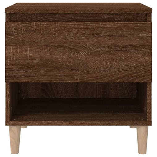 NNEVL Bedside Tables 2 pcs Brown Oak 50x46x50 cm Engineered Wood