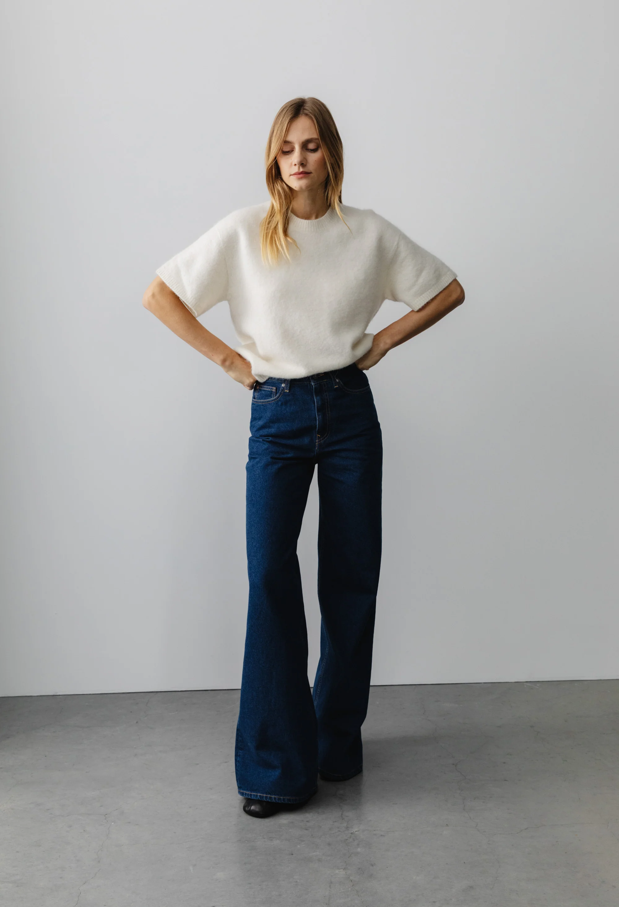 Sara High Loose - Stone Indigo