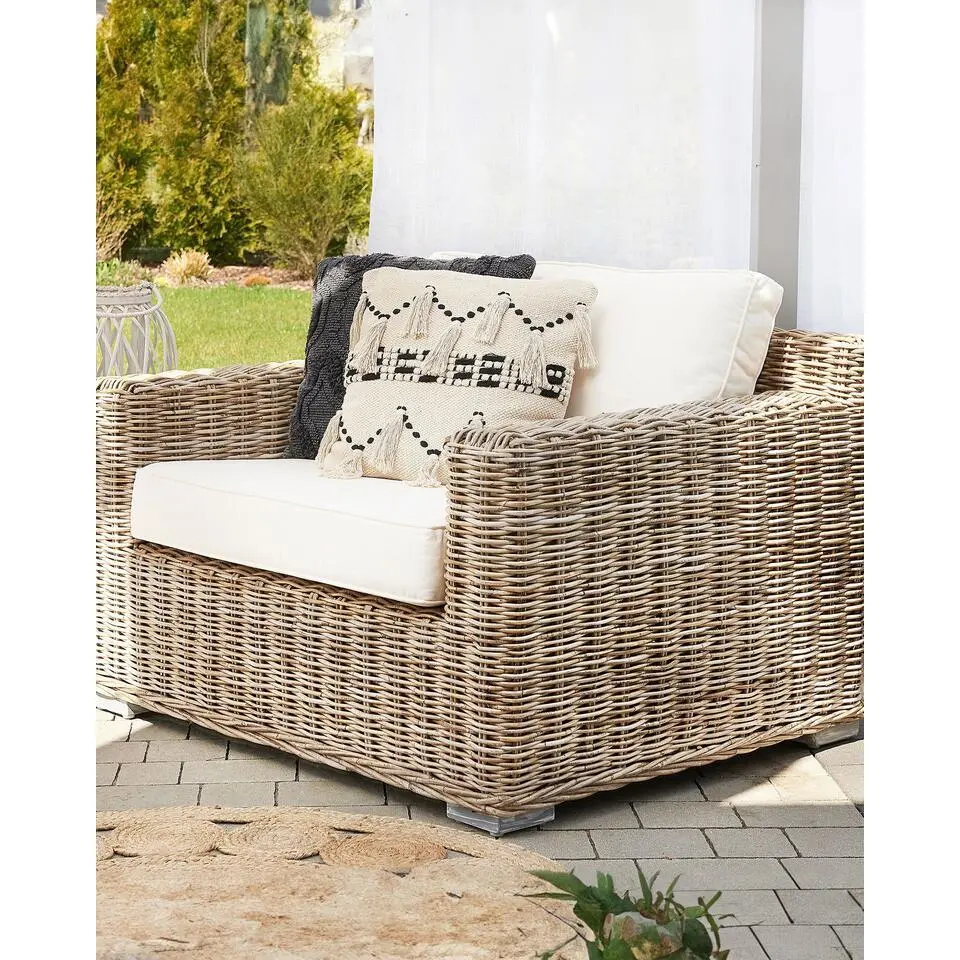 ARDEA - Tuinstoel set van 2 - Natuurlijk - Rotan