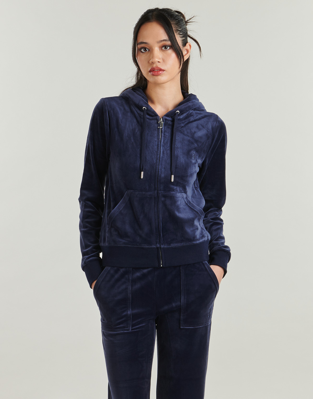 Juicy Couture - Robertson Zip Through Hoodie With Zip - Marine