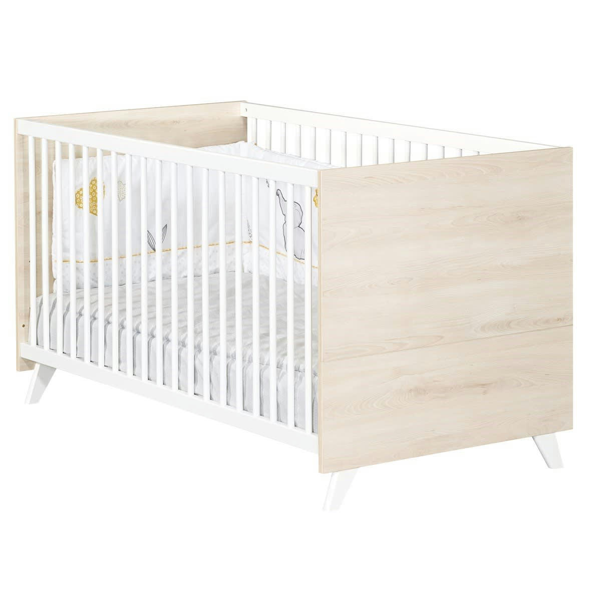 SCANDI - Lit bébé évolutif 140x70 - Little Big Bed en bois