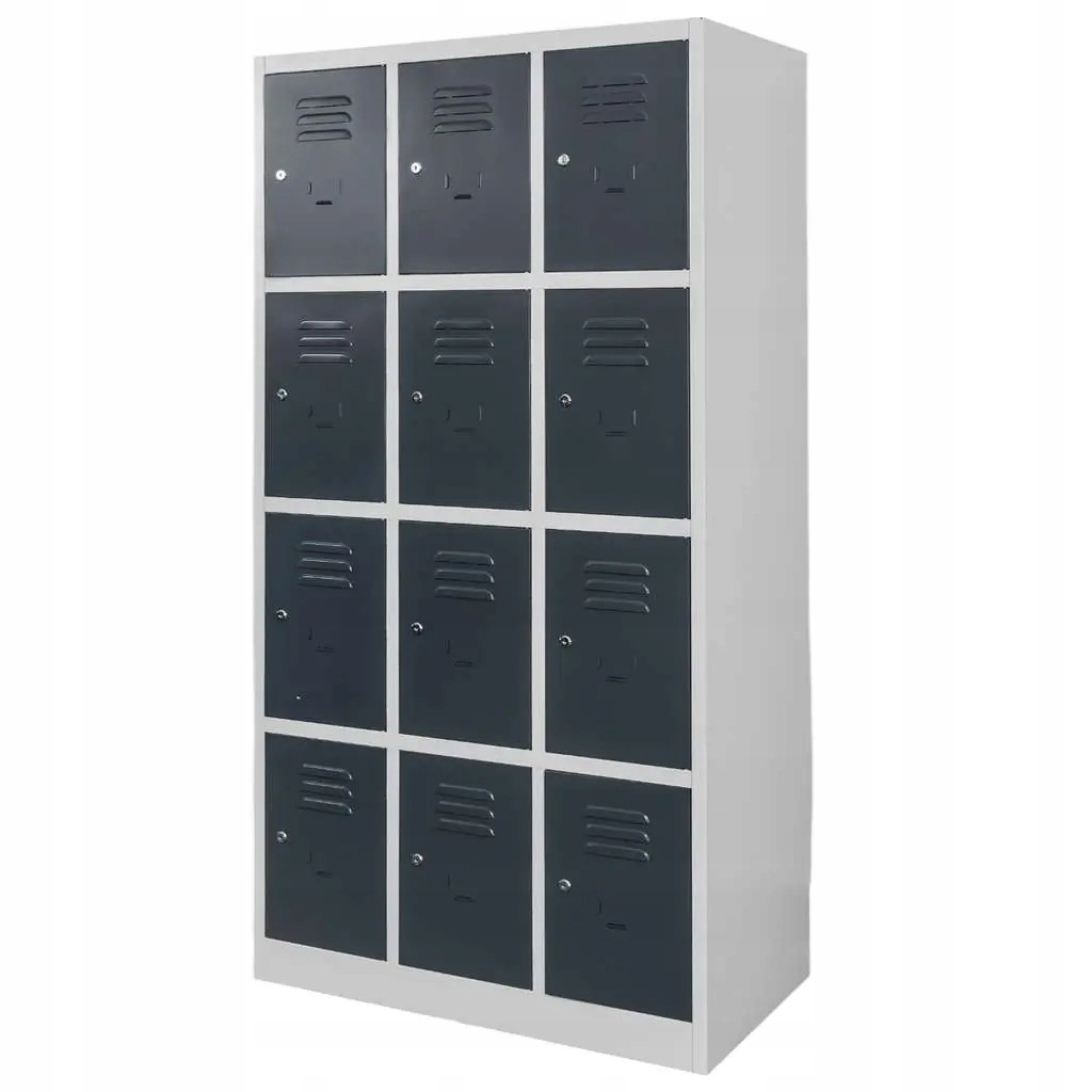 Szafka Metalowa Skrytkowa Socjalna BHP 180x90x50cm Grafit Mega-M