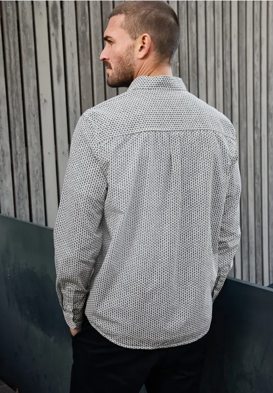 Gemustertes Popeline Hemd