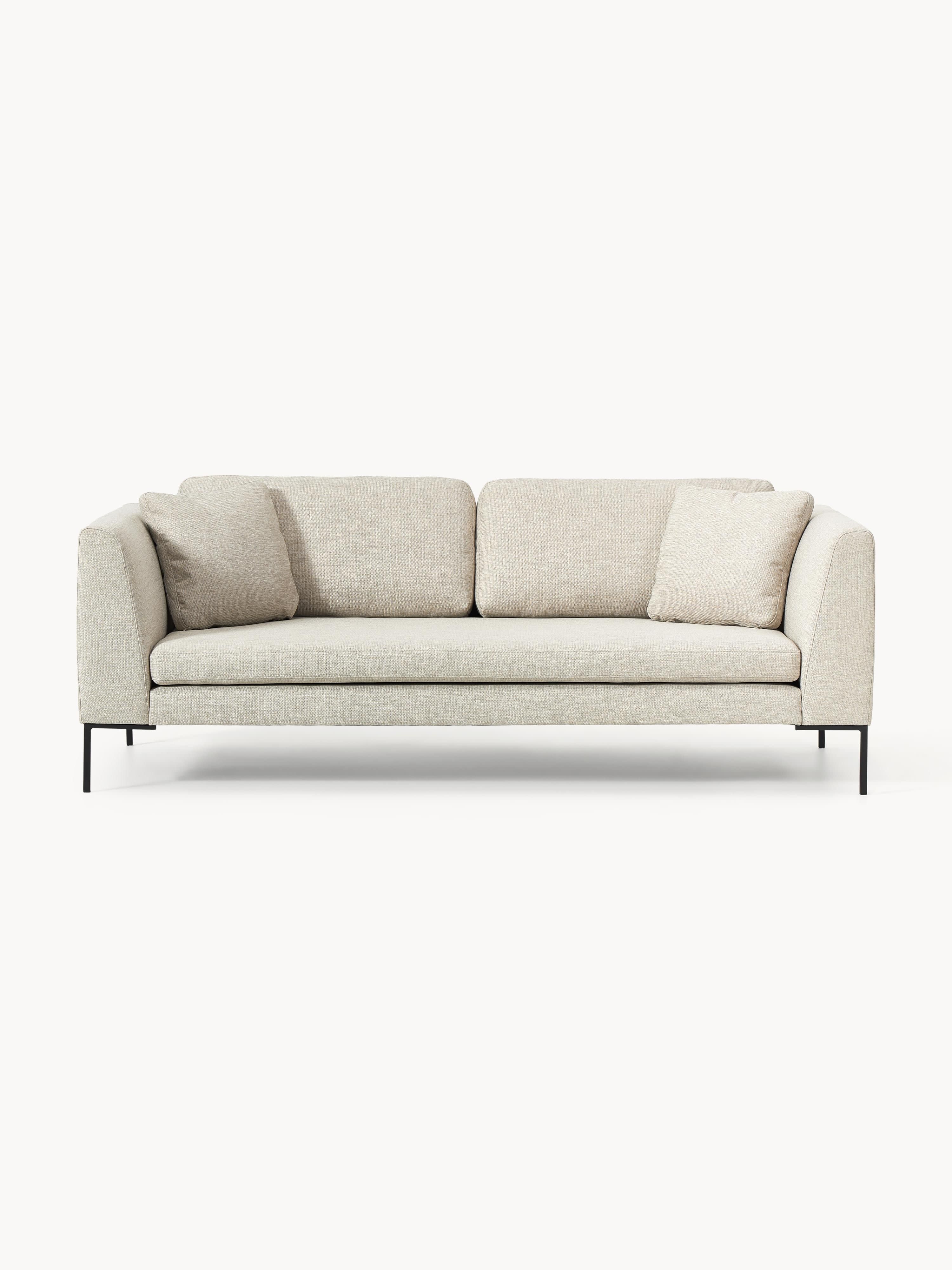 Sofa Emma (3-Sitzer) mit Metall-Füßen