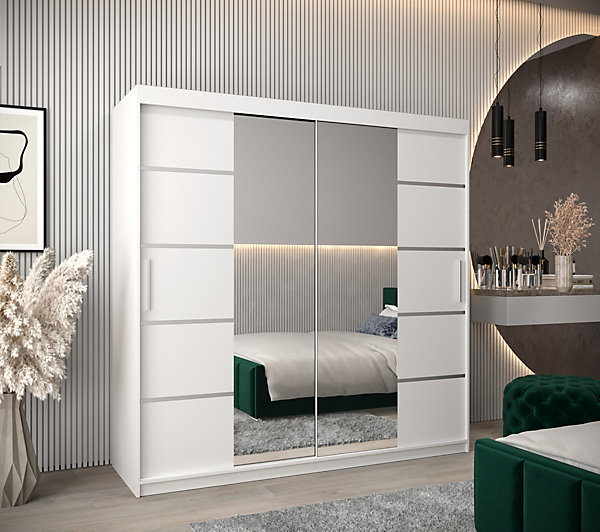 Armoire Verona 4 a portes coulissantes H. 200 x L. 200 x P. 62 2 portes