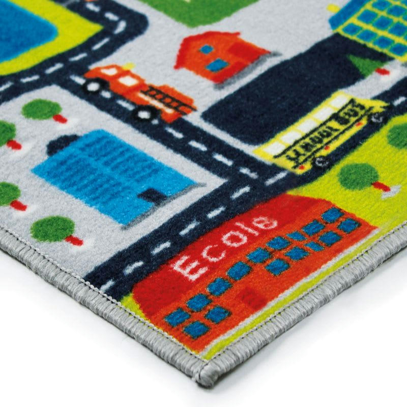 CIRCUIT - Tapis enfant imprimé circuit 75x133 cm