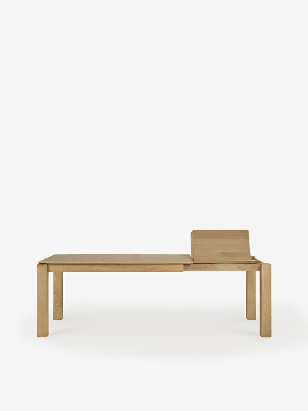 Table a rallonge slice - ethnicraft chene clair
