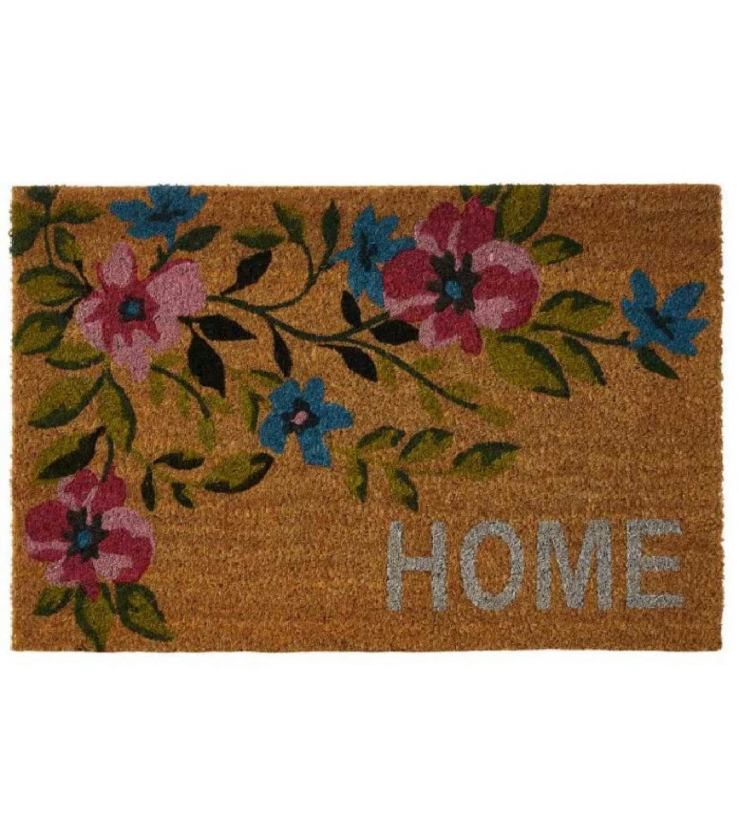 FLEURS - Paillasson coco multicolore home 60x40x1,5cm