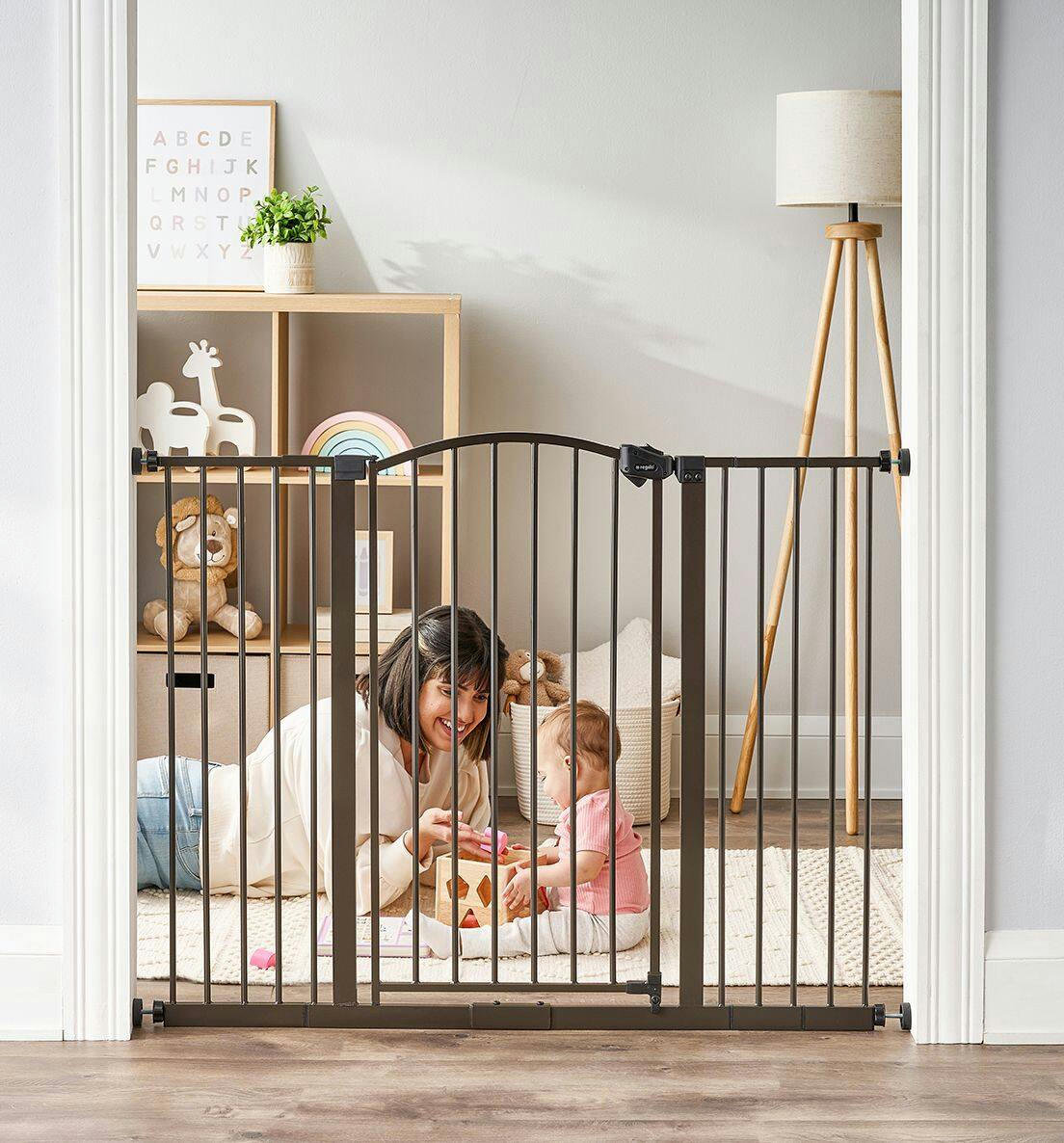 Regalo Dark Bronze Extra Tall Arched Baby Gate