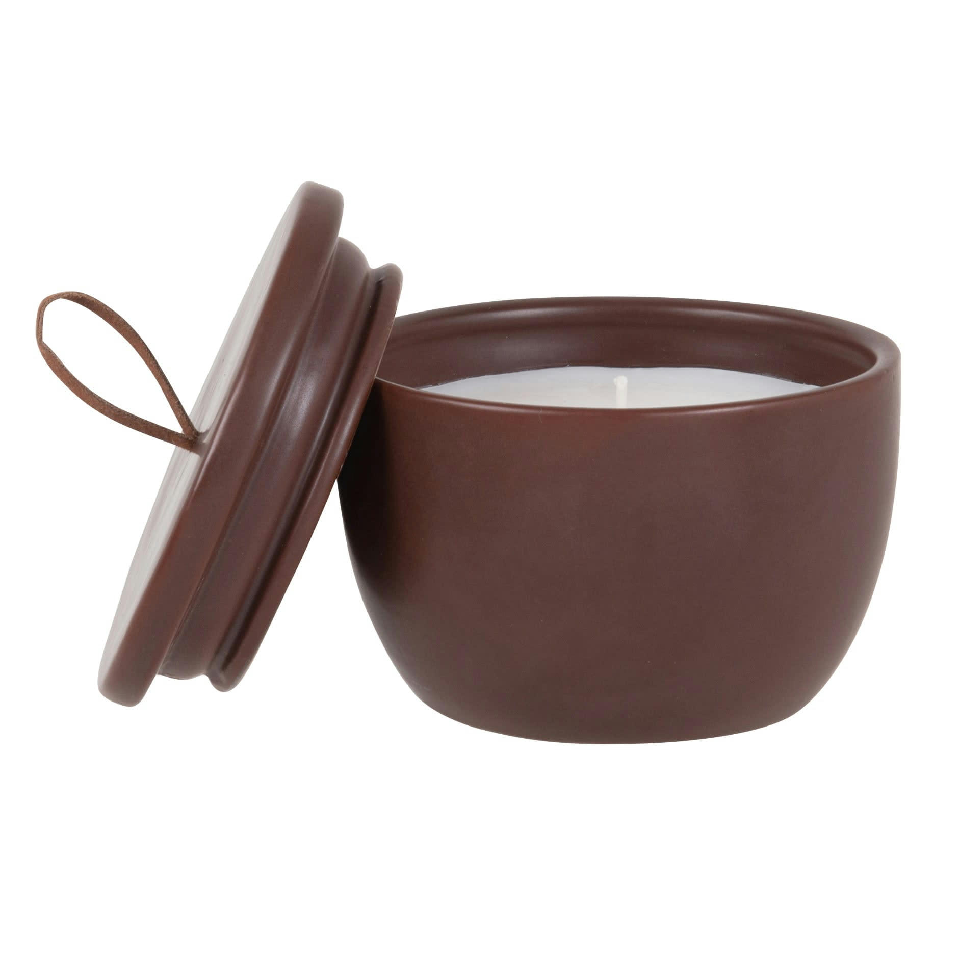 - Bougie parfumée en céramique marron