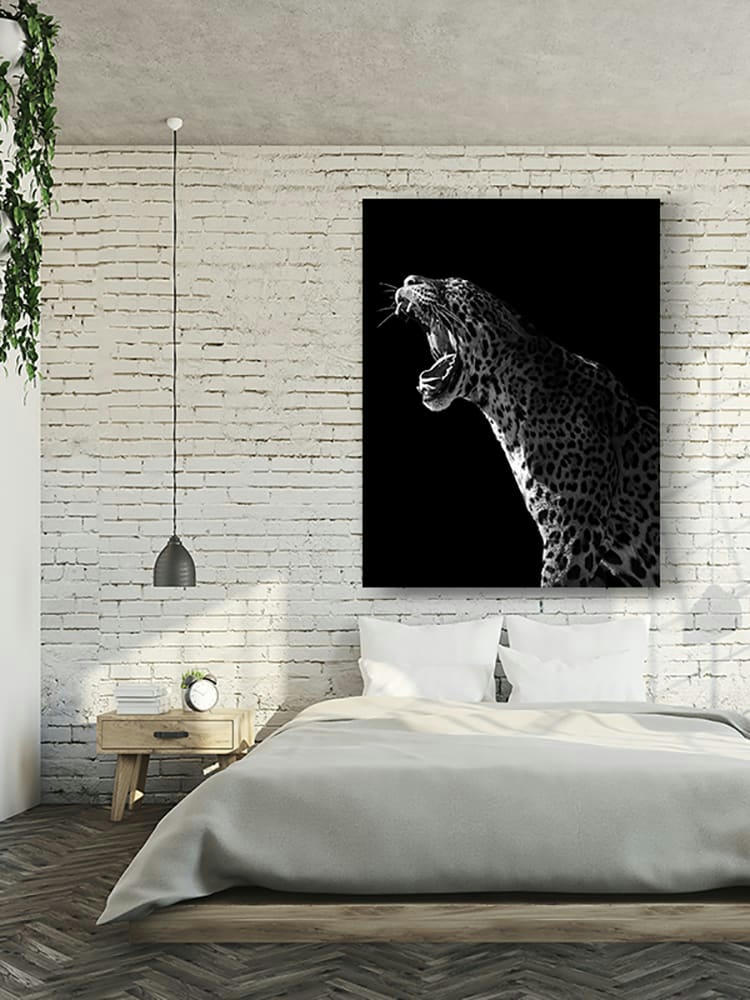 GUEULE DE PANTHÈRE - Photographie d'art de Guillaume Mordacq 45x60 cm sur alu