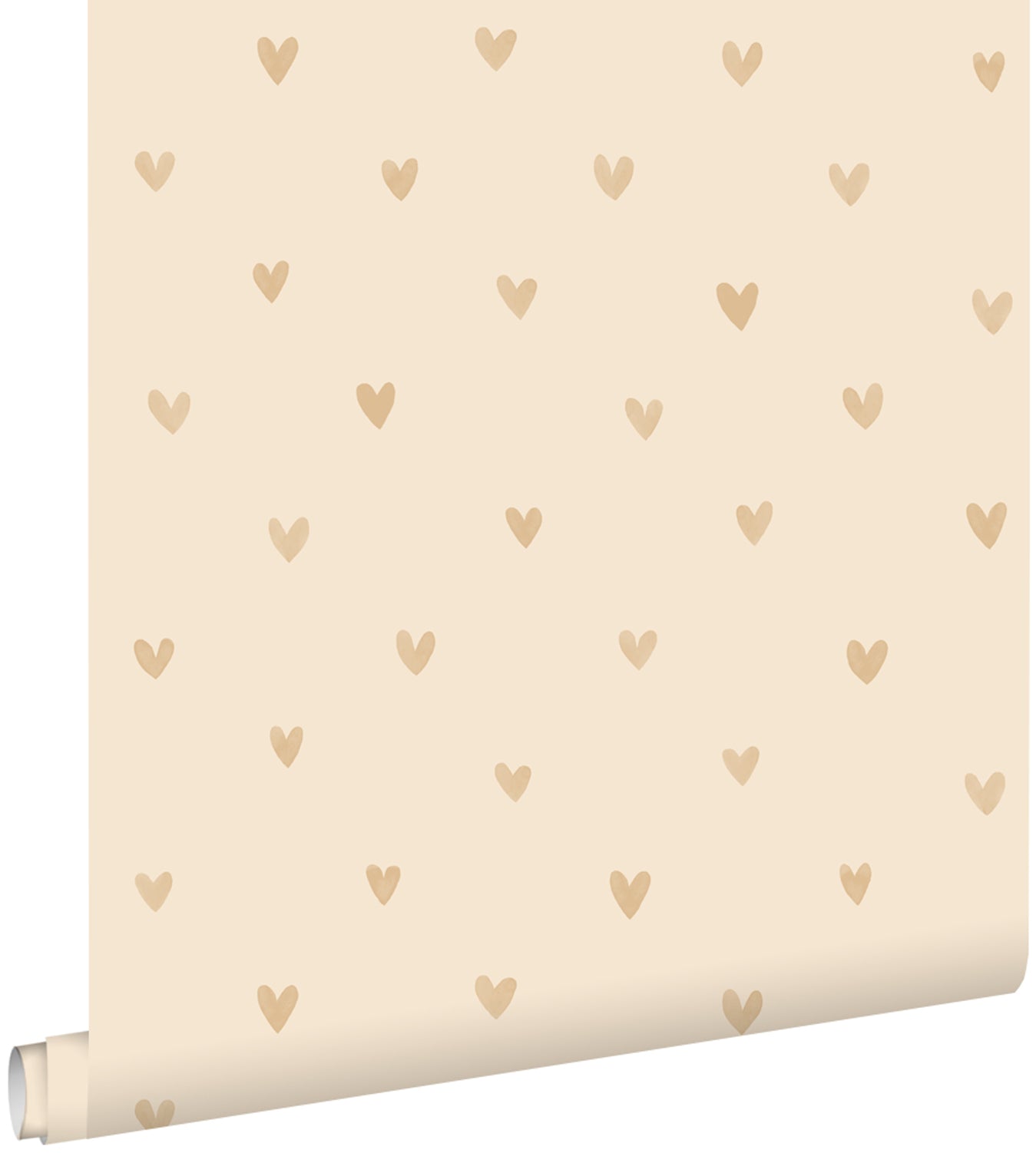 ESTAhome behang hartjes beige - 53 cm x 10.05 m - 139767