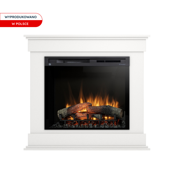 Kominek elektryczny ścienny 28" XHD 1400W LED biały Warmtec Lenox