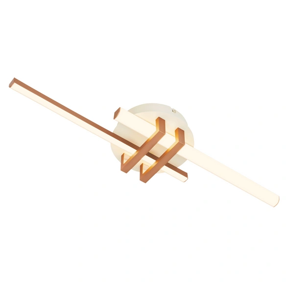 Leuchte, LED Deckenleuchte, 18 W, braun
