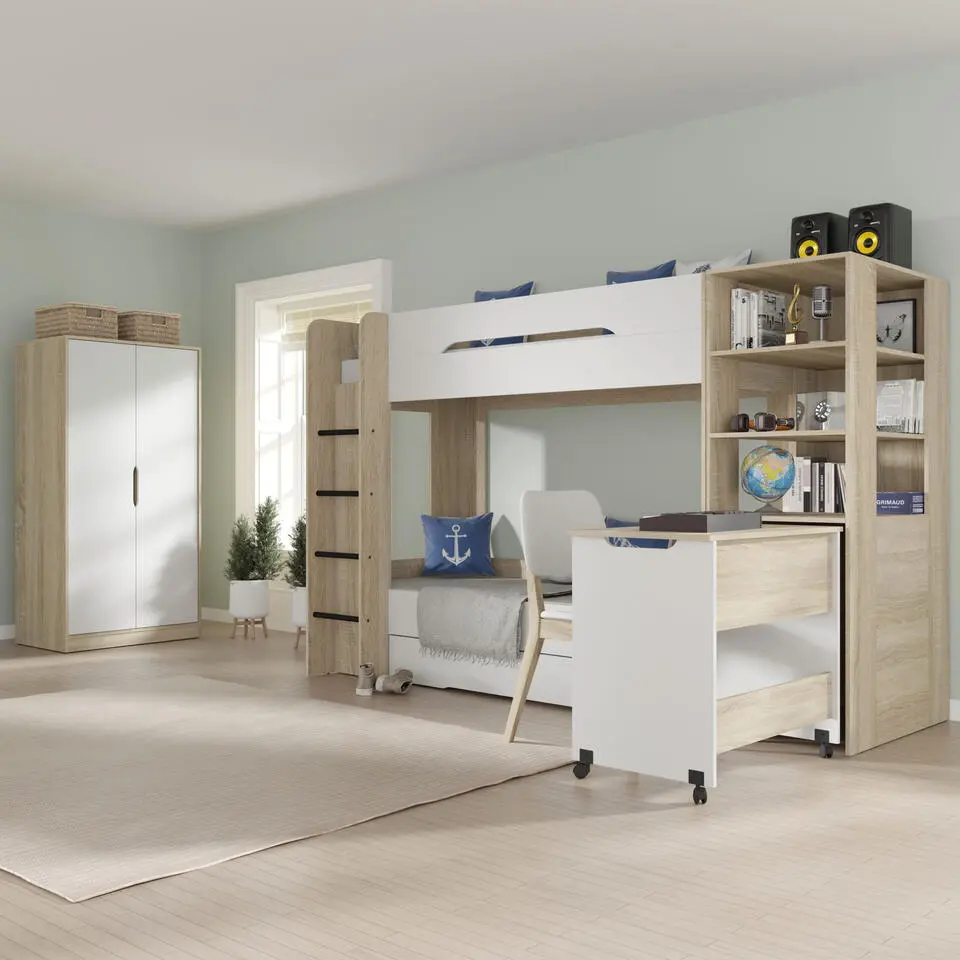 Hoogslaper Samoa sonoma eik / mat wit