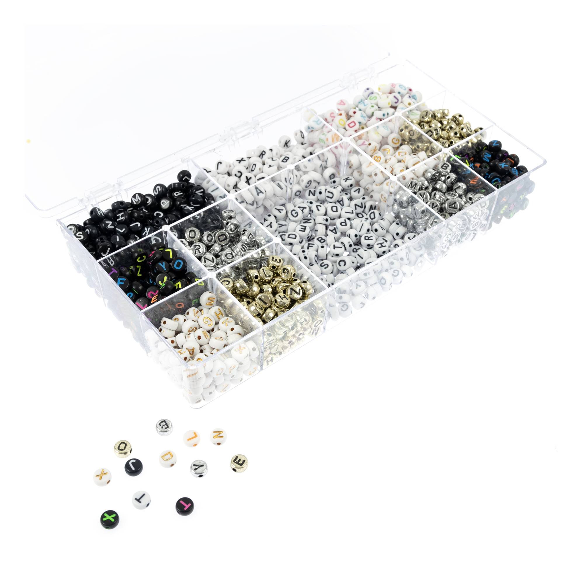 Round Alphabet Bead Set 235g