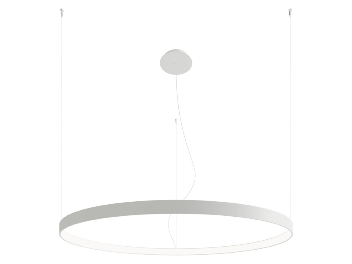 Lampa wisząca Rio LED aluminiowa biała