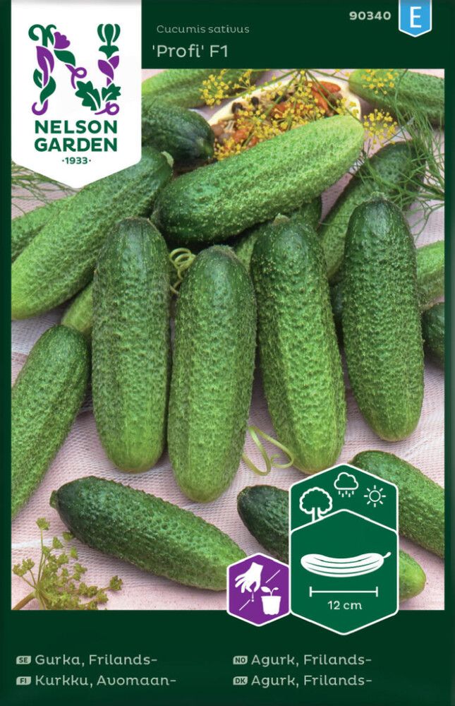 GRØNNSAKSFRØ NELSON GARDEN DRUEAGURK PROFI F1