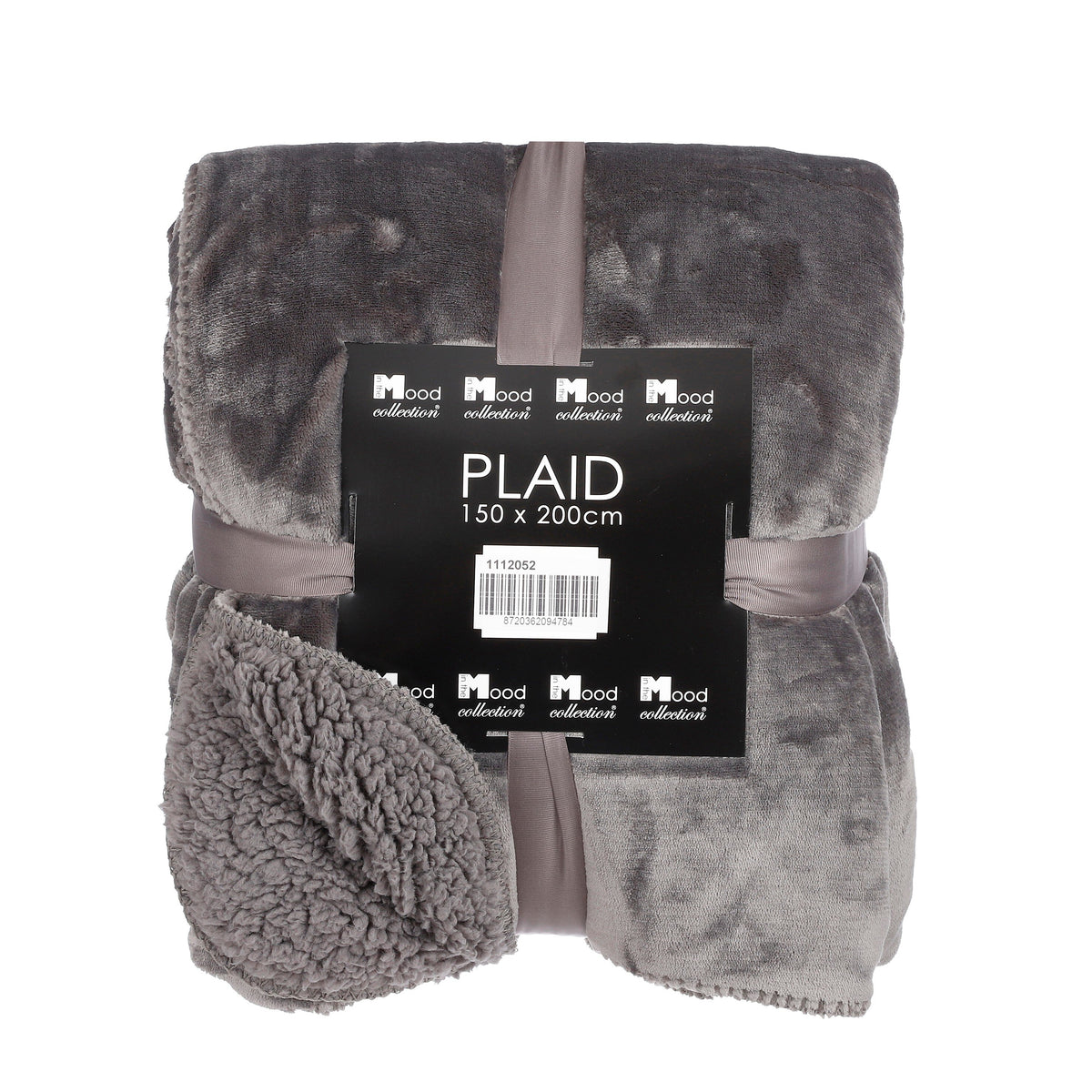 Mica Decorations Mardy Fleece Plaid - L200 x B150 cm - Polyester - Antraciet